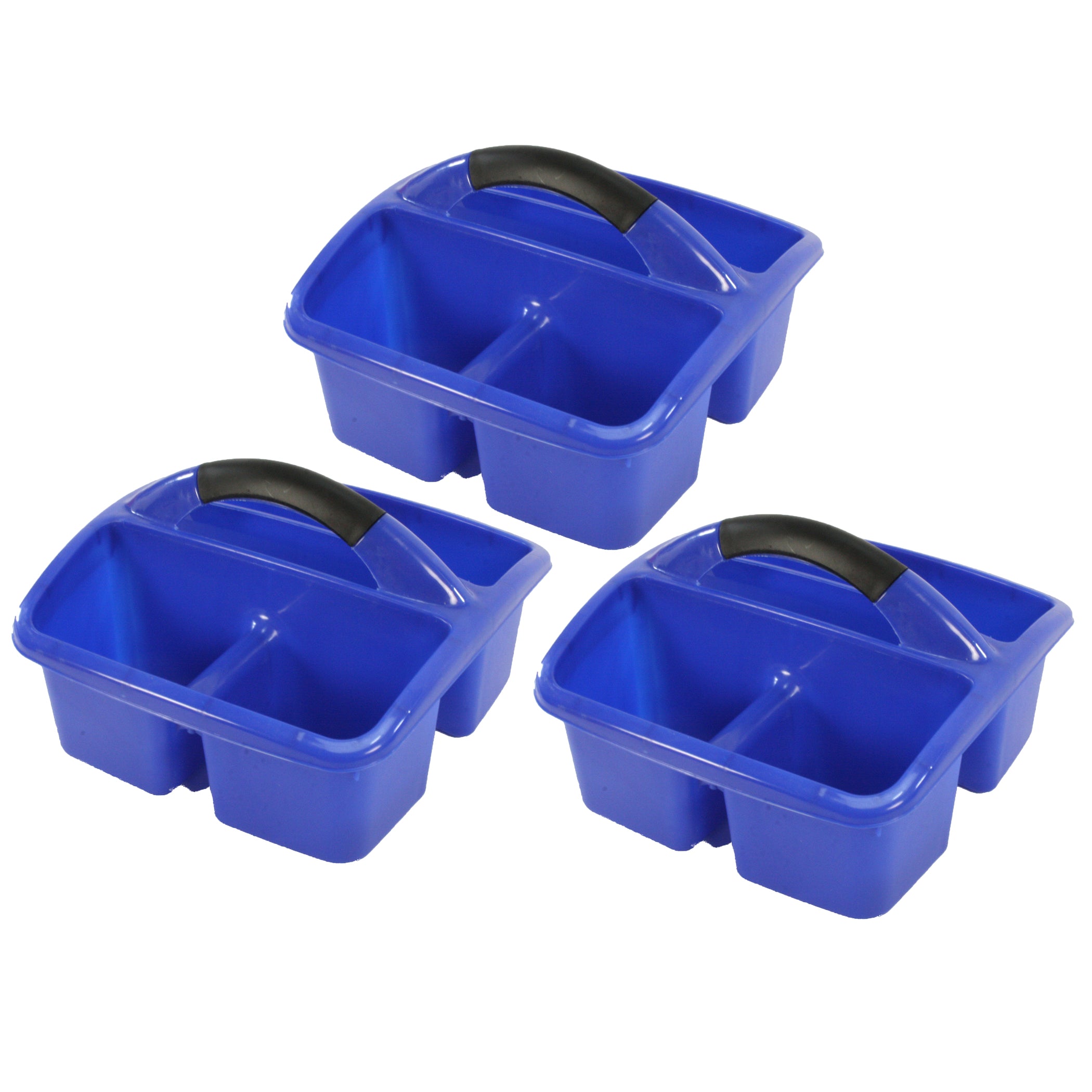 Deluxe Small Utility Caddy, Blue, Pack of 3 - A1 School Supplies
