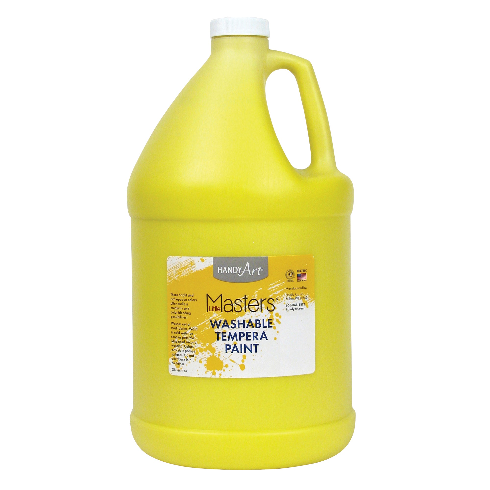 Little Masters® Washable Tempera Paint, Yellow, Gallon