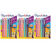 Flair Felt Tip Pens, Medium Point (0.7mm), Tropical Colors, 6 Per Pack, 3 Packs - A1 School Supplies