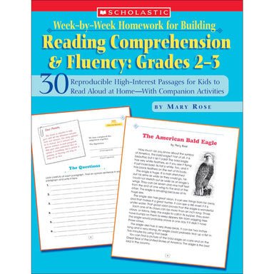 Week By Week Homework for Building Reading Comprehension and Fluency, Grades 2-3 - A1 School Supplies