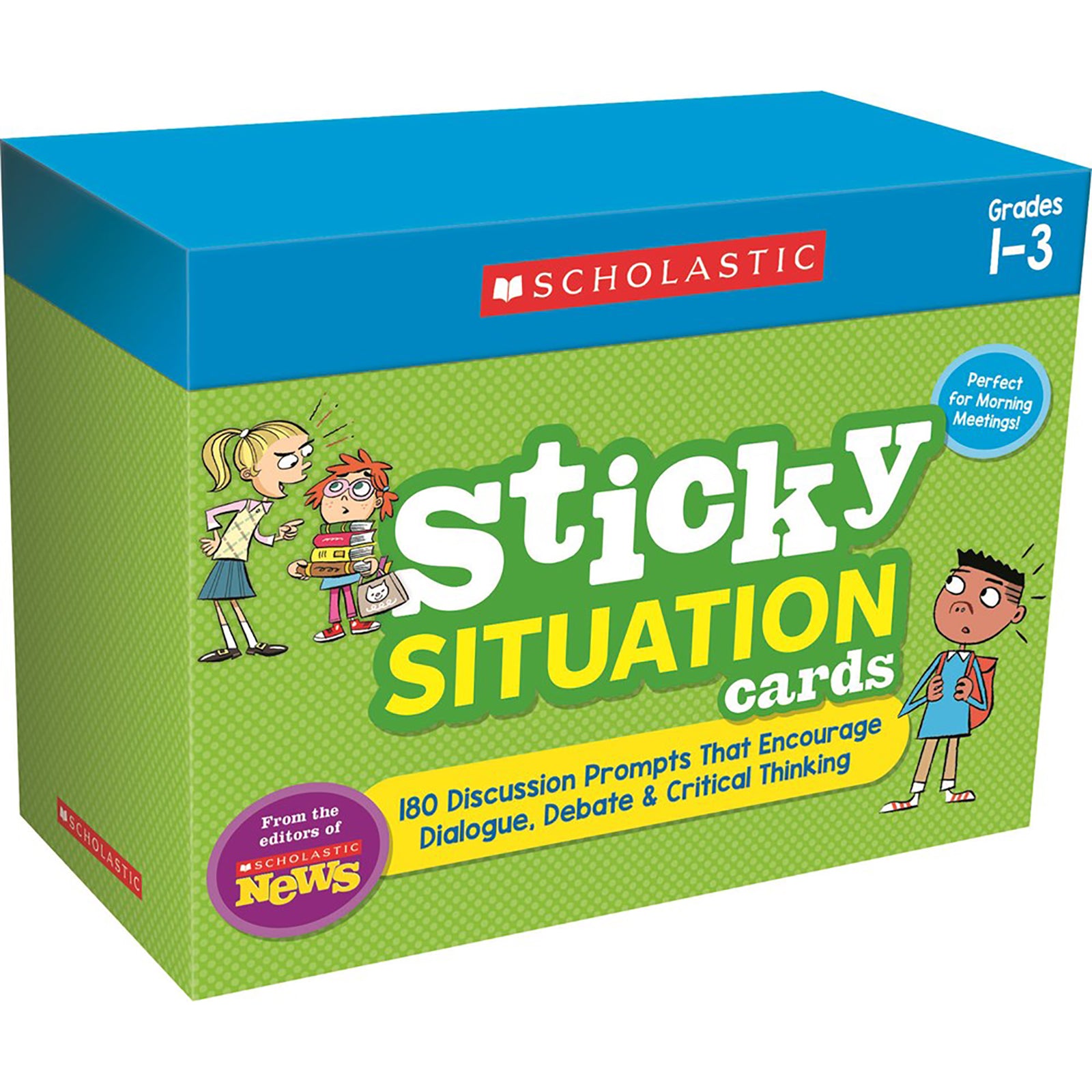 Scholastic News Sticky Situation Cards: Grades 1-3