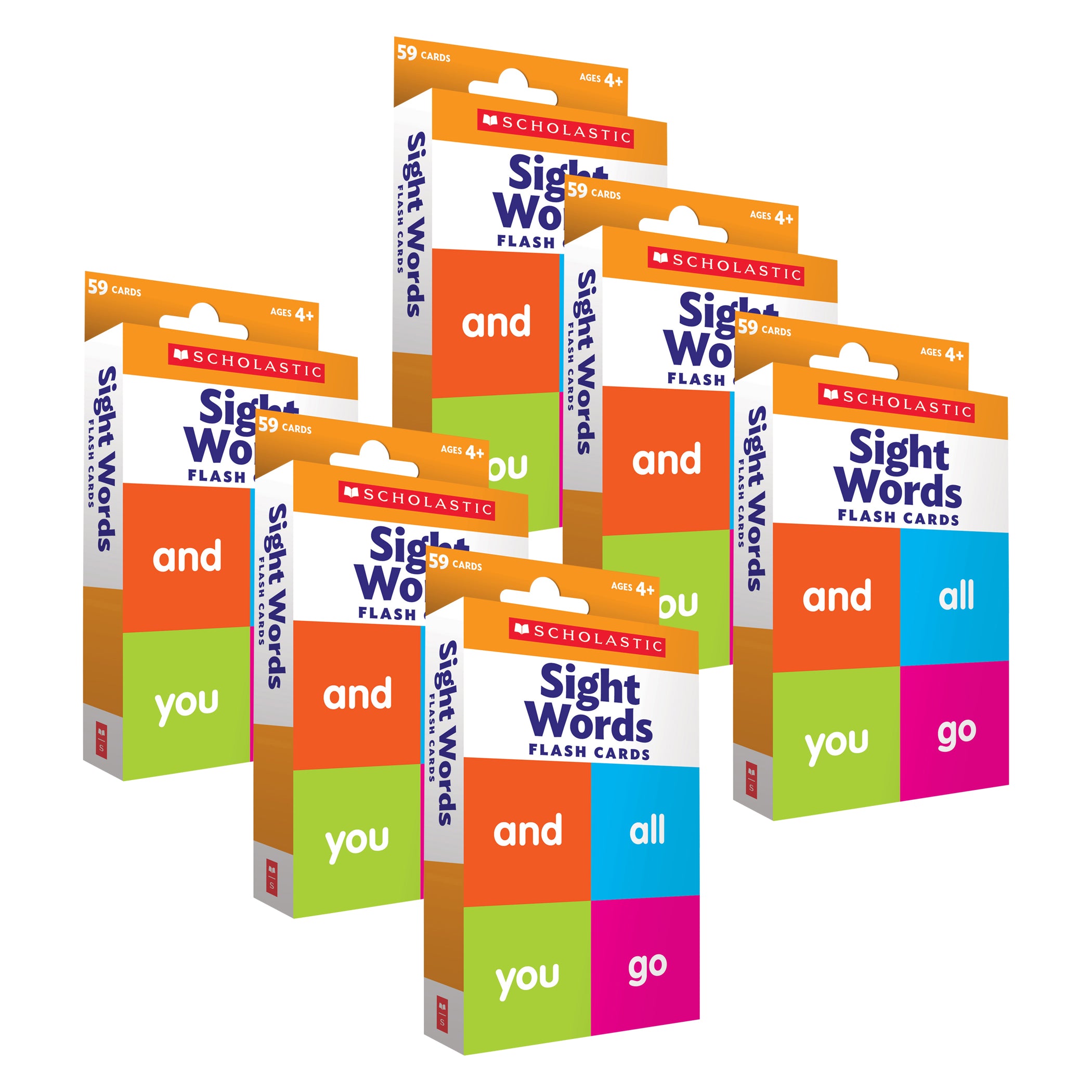 Flash Cards: Sight Words, 6 Packs - A1 School Supplies