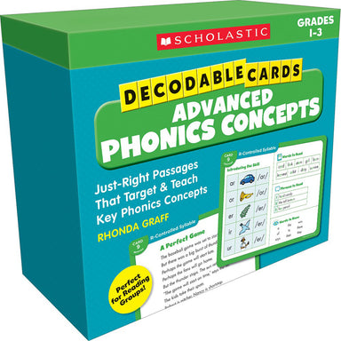 Decodable Cards: Advanced Phonics Concepts - A1 School Supplies