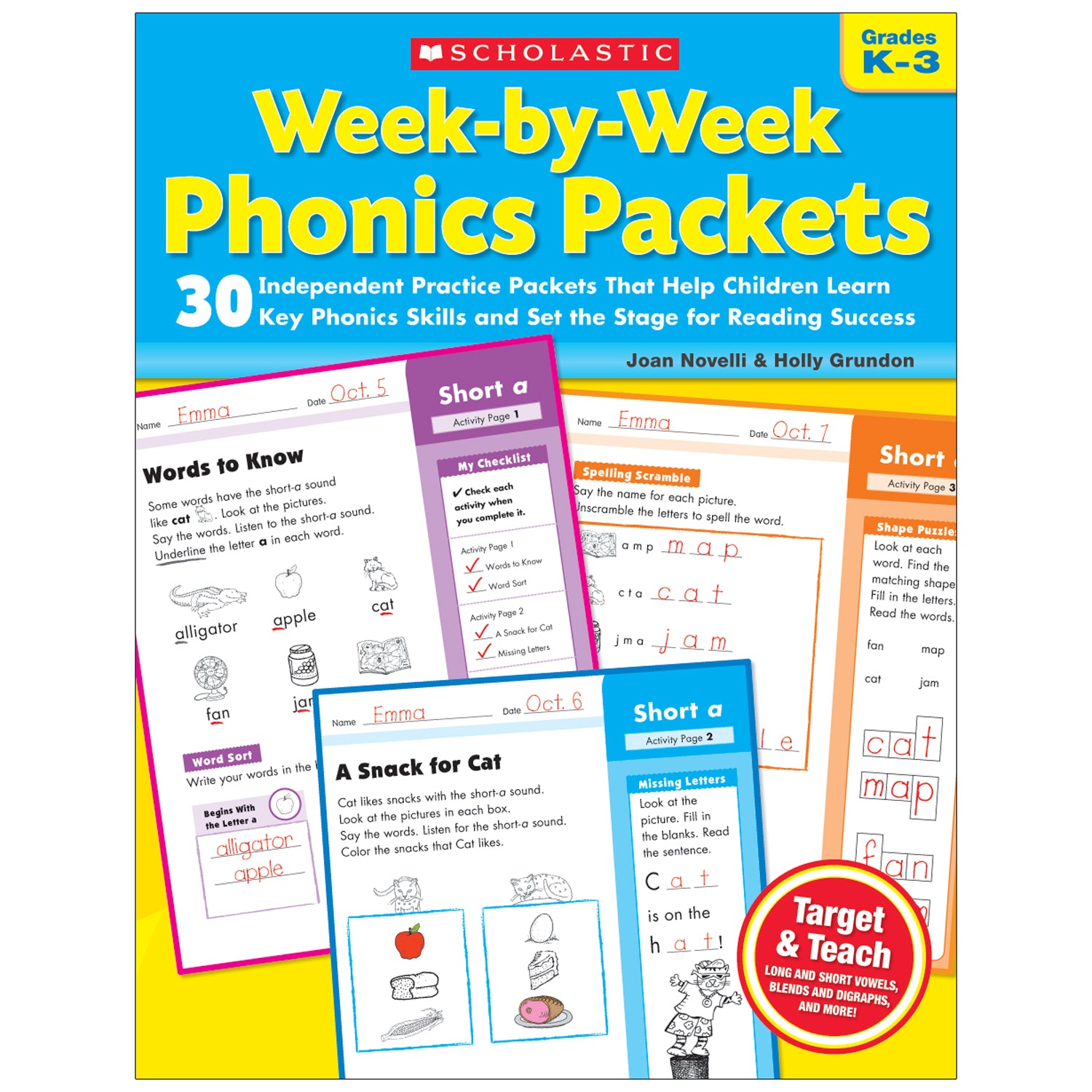 Week-By-Week Phonics Packets - A1 School Supplies