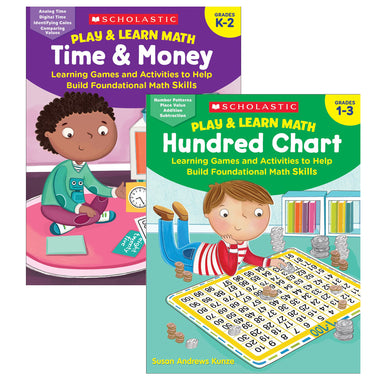 Play & Learn Math Reproducible Workbooks, Grade 1-3 Bundle - A1 School Supplies