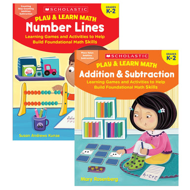 Play & Learn Math Reproducible Workbooks, Grade 2-4 Bundle - A1 School Supplies