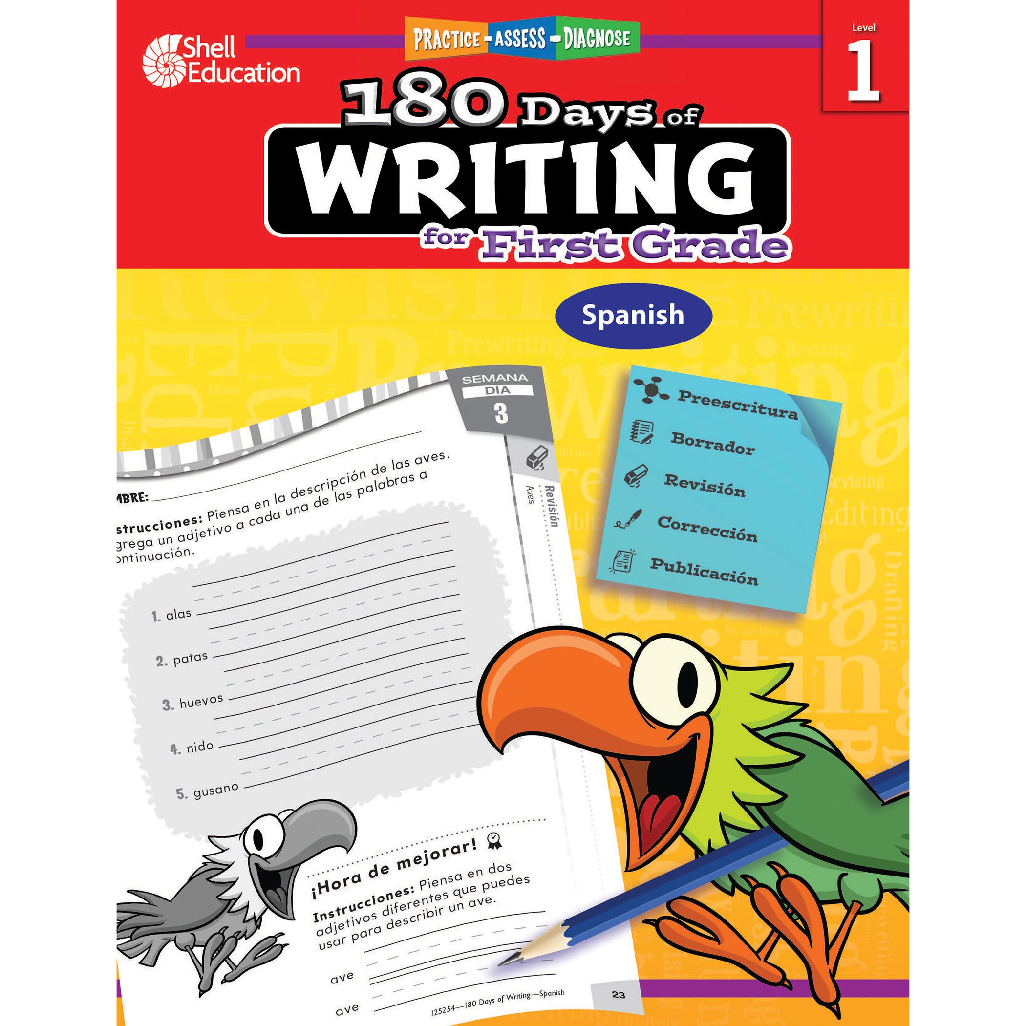 180 Days of Writing for First Grade (Spanish) - A1 School Supplies