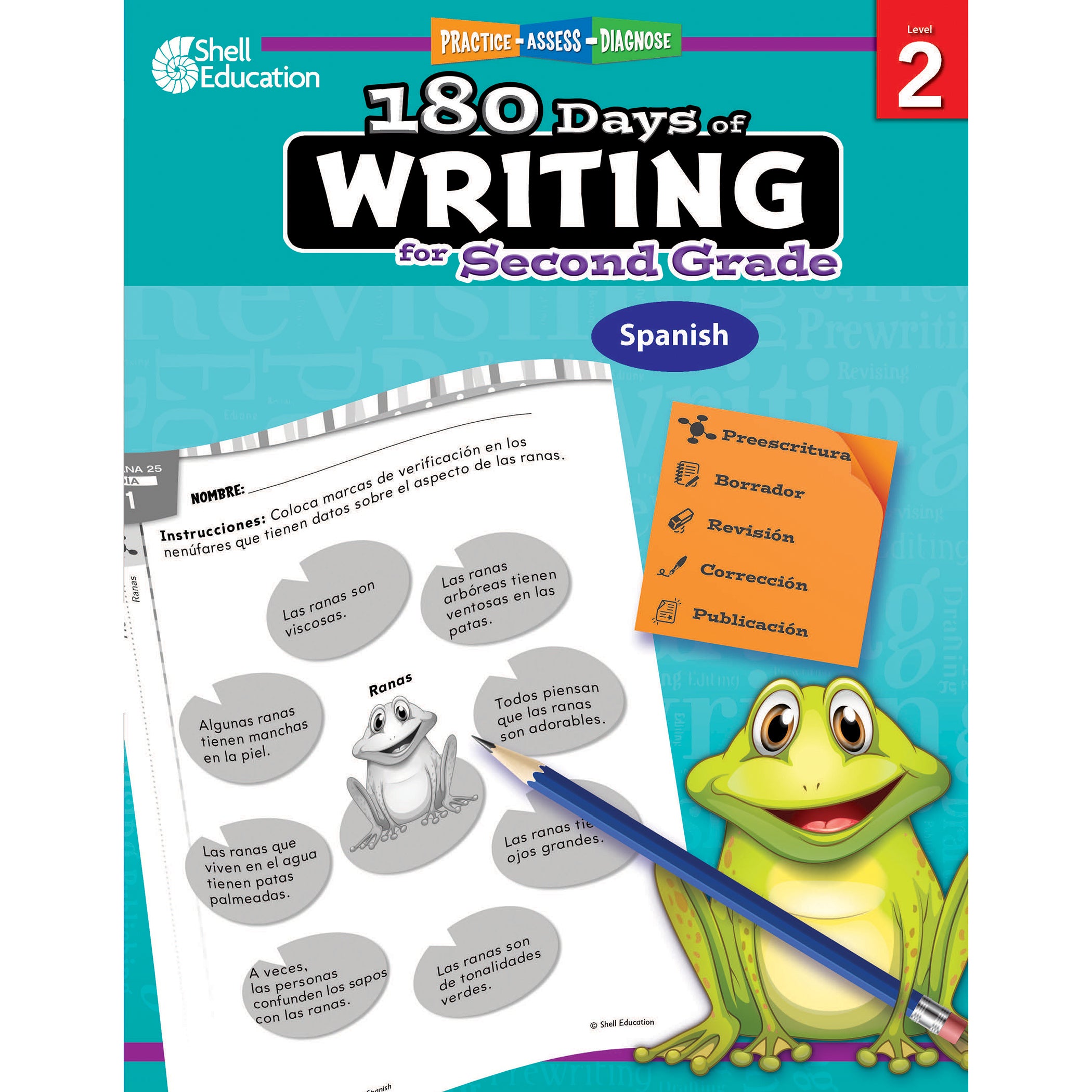 180 Days of Writing for Second Grade (Spanish) - A1 School Supplies