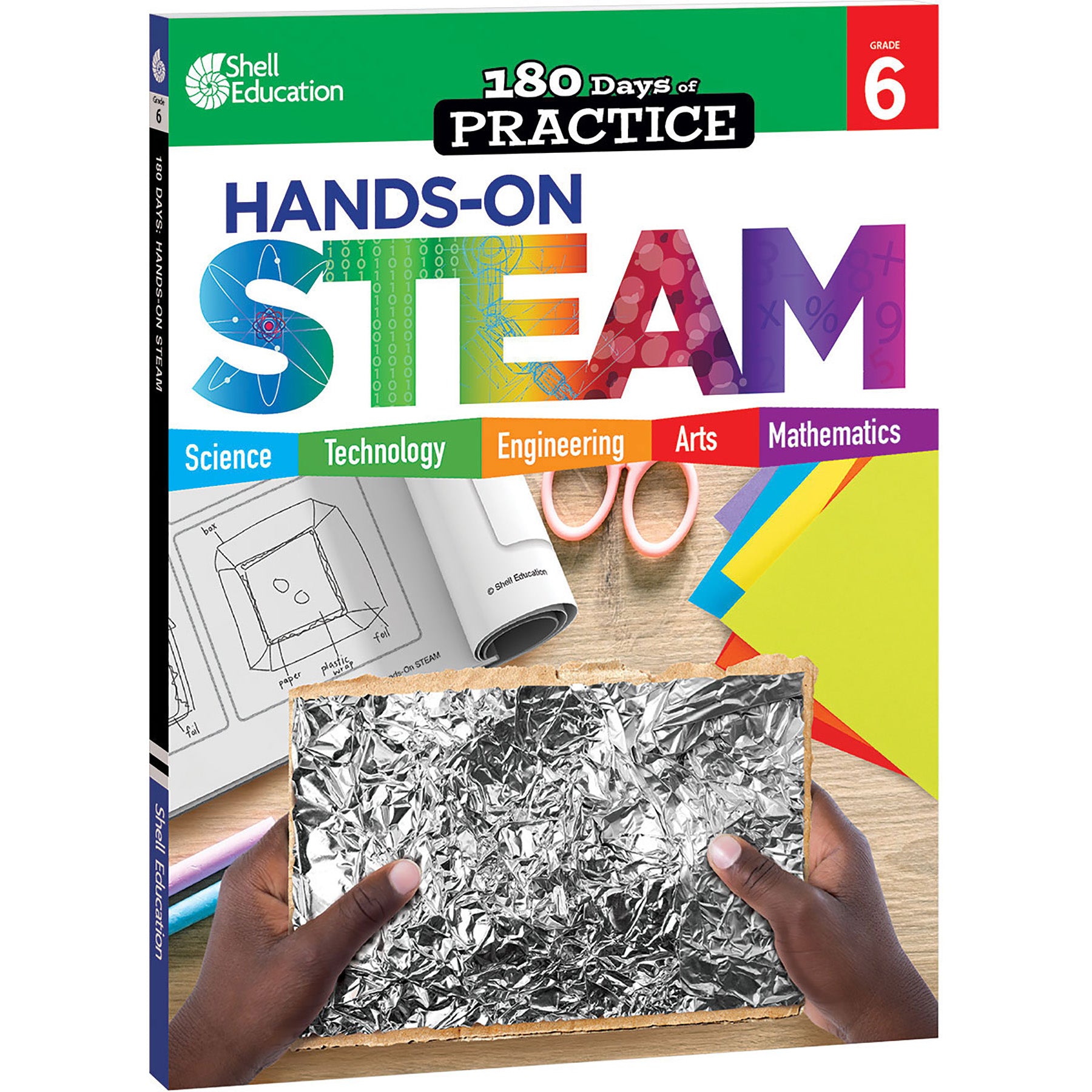 180 Days of Practice: Hands-On STEAM, Grade 6 - A1 School Supplies