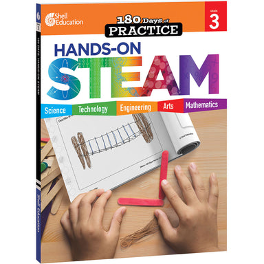 180 Days: Hands-On STEAM, Grade 3 - A1 School Supplies