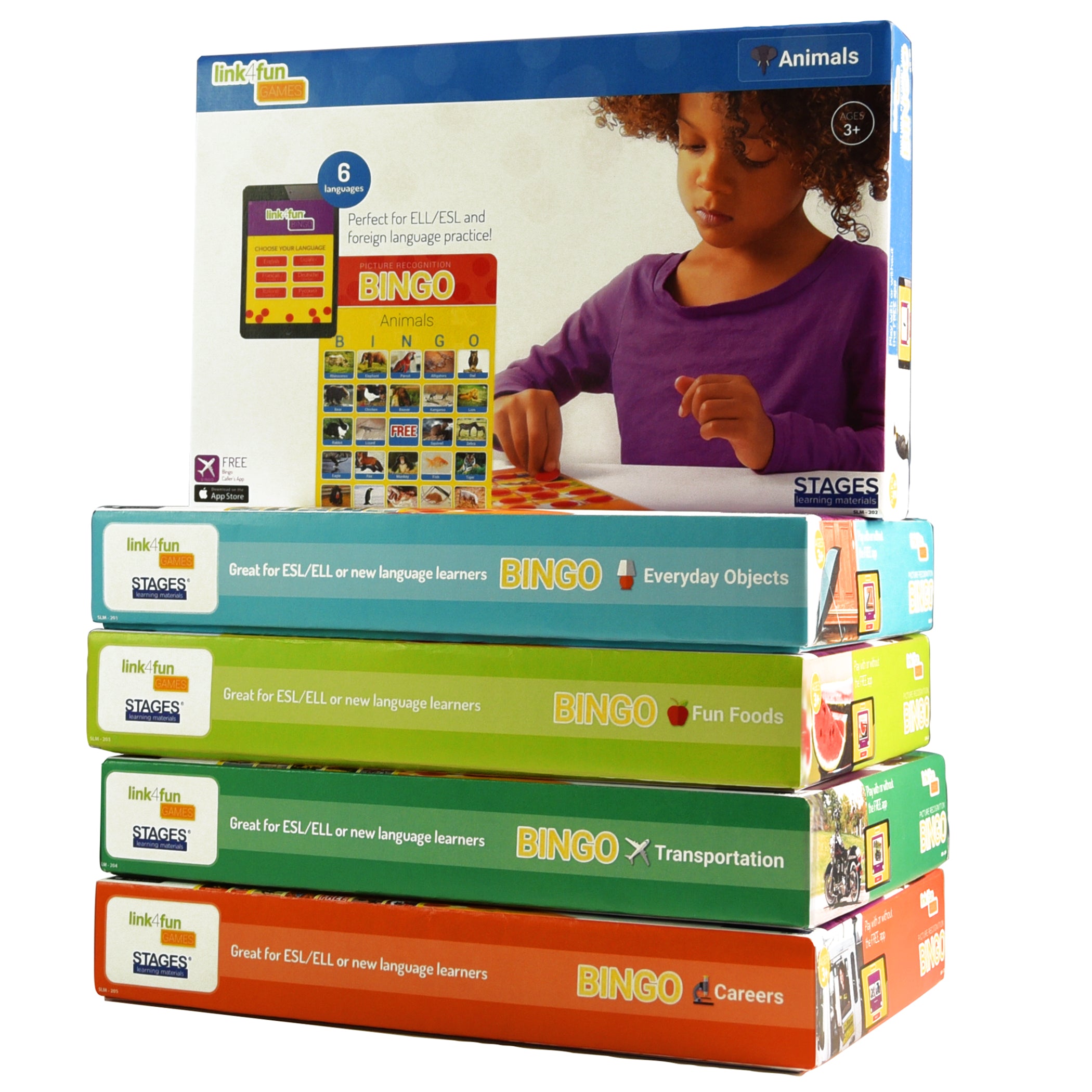 Picture Recognition Bingo Games, Set of all 5 - A1 School Supplies