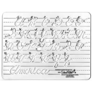 Handwriting Instruction Guide Template, Uppercase Cursive - A1 School Supplies