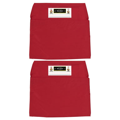 Seat Sack, Standard, 14 inch, Chair Pocket, Red, Pack of 2 - A1 School Supplies