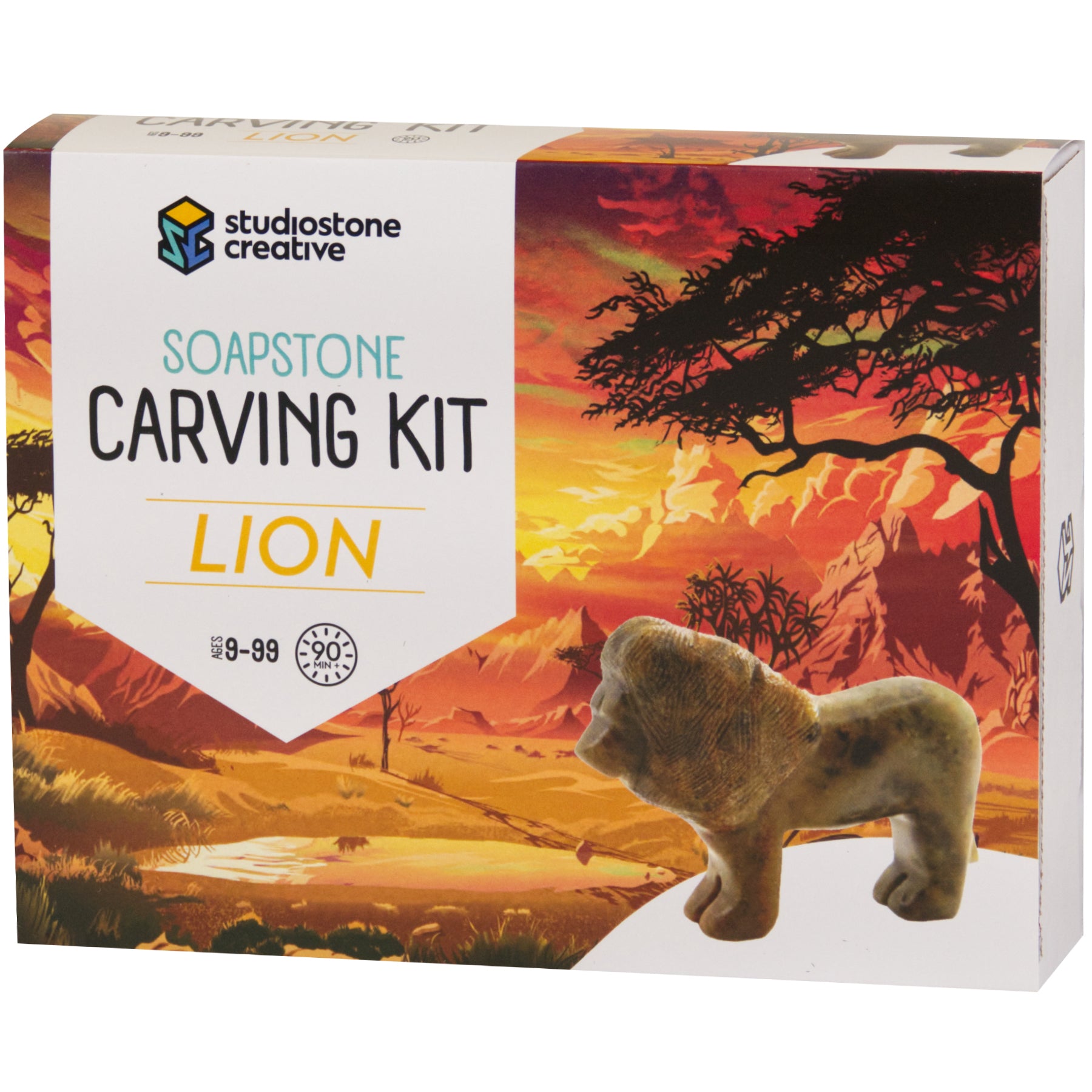 Lion Soapstone Carving Kit