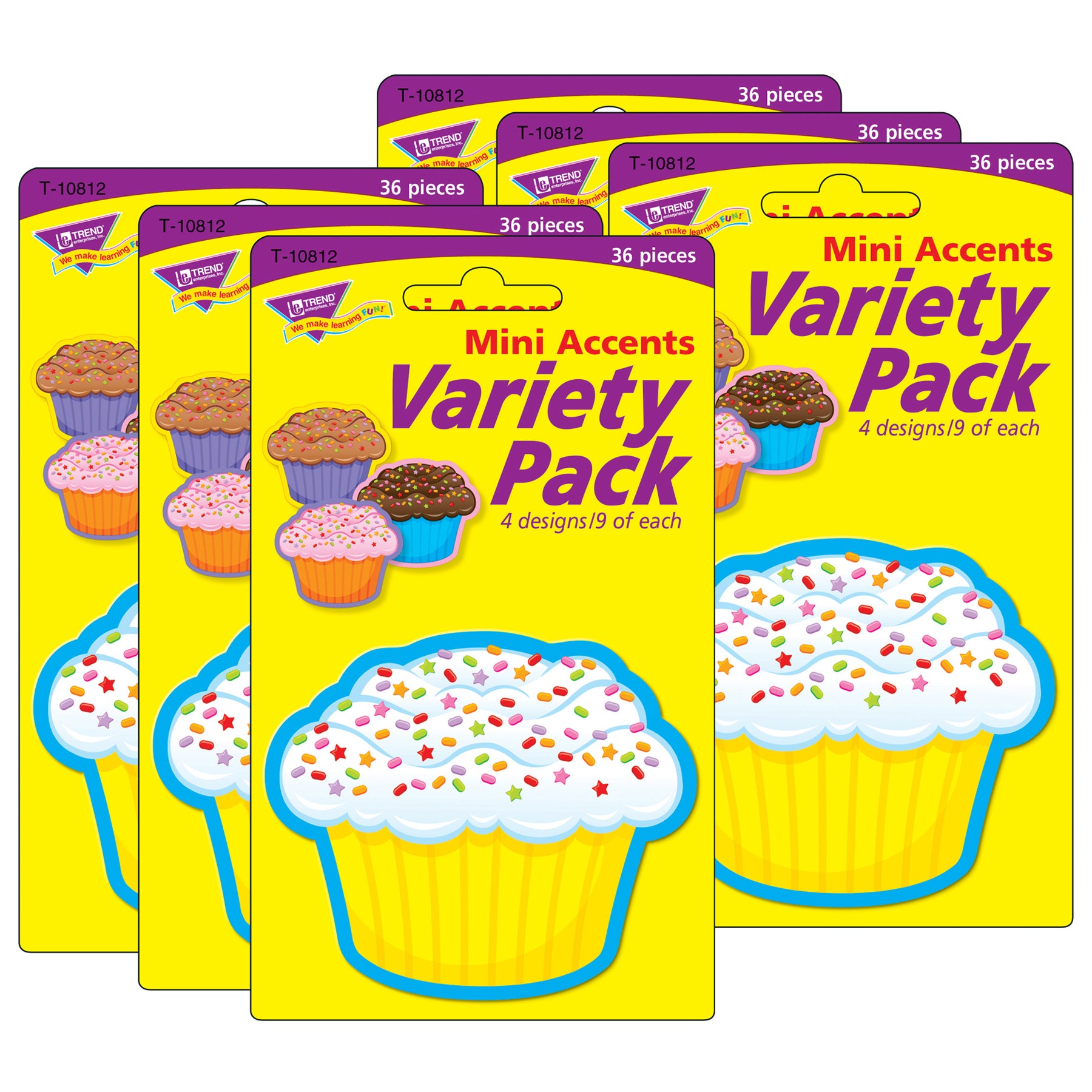 Cupcakes Mini Accents Variety Pack, 36 Per Pack, 6 Packs