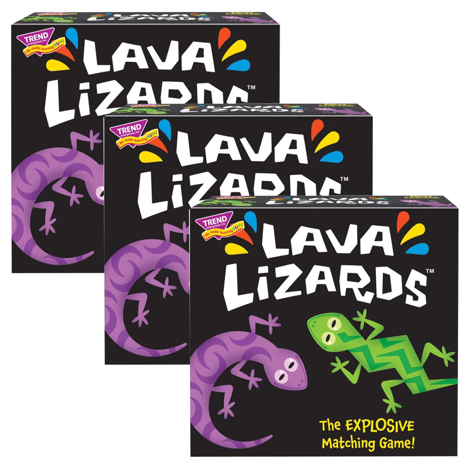 Lava Lizards™ Three Corner™ Card Game, Pack of 3