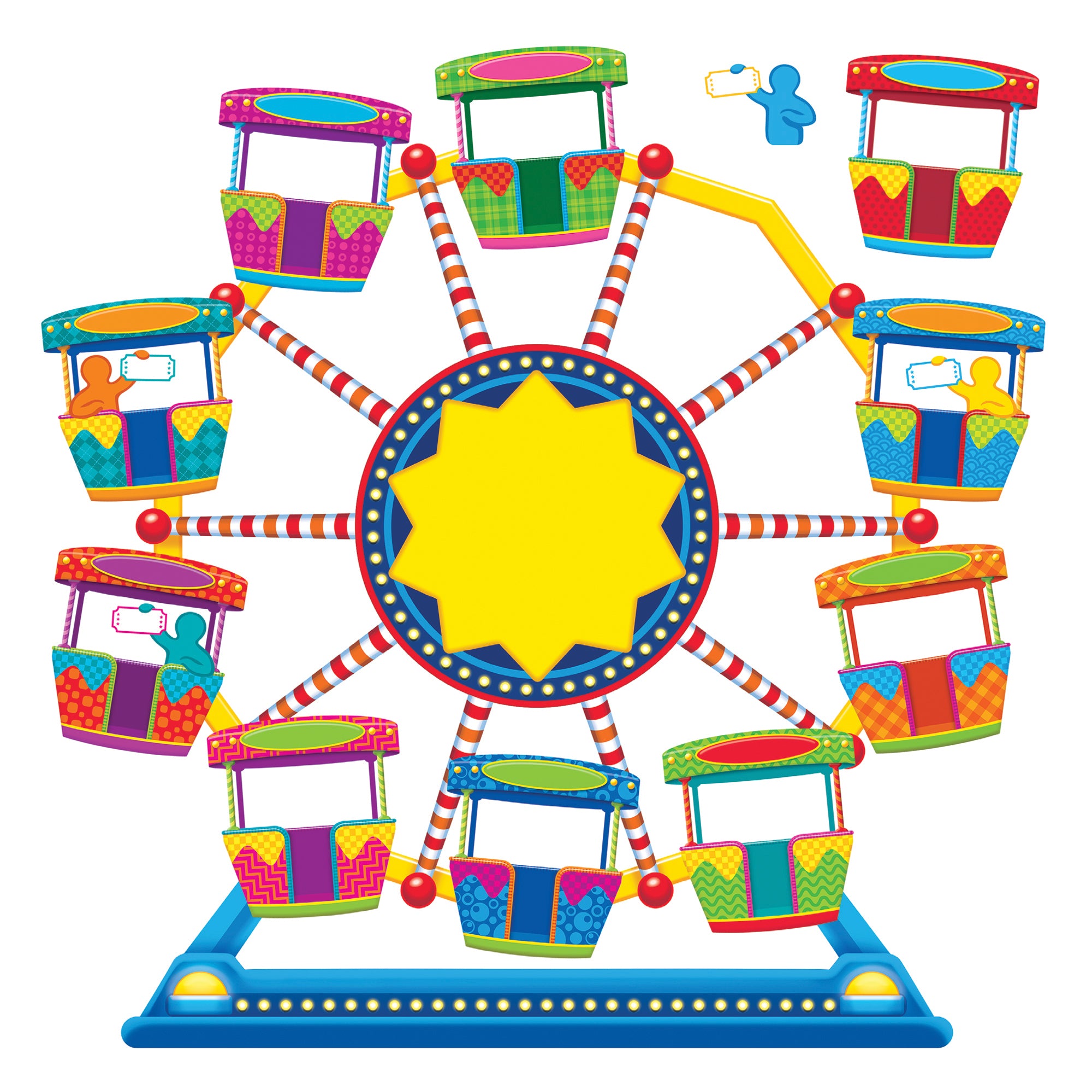 Ferris Wheel Job Chart Plus Bulletin Board Set