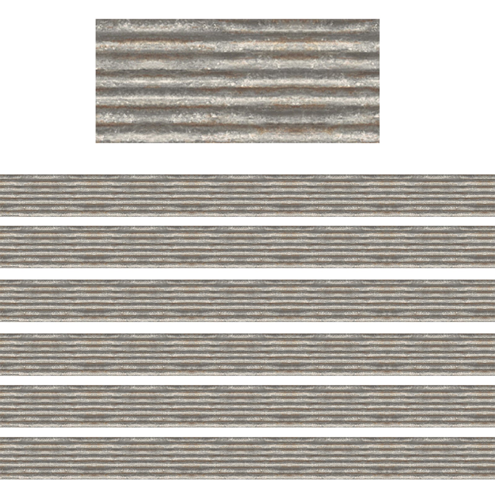 Home Sweet Classroom Corrugated Metal Border Trim, 35 Feet Per Pack, 6 Packs