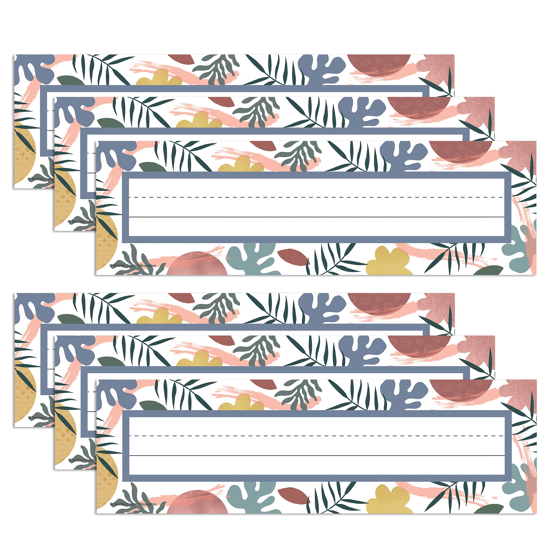 Wonderfully Wild Flat Name Plates, 3-1/2" x 11-1/2", 36 Per Pack, 6 Packs