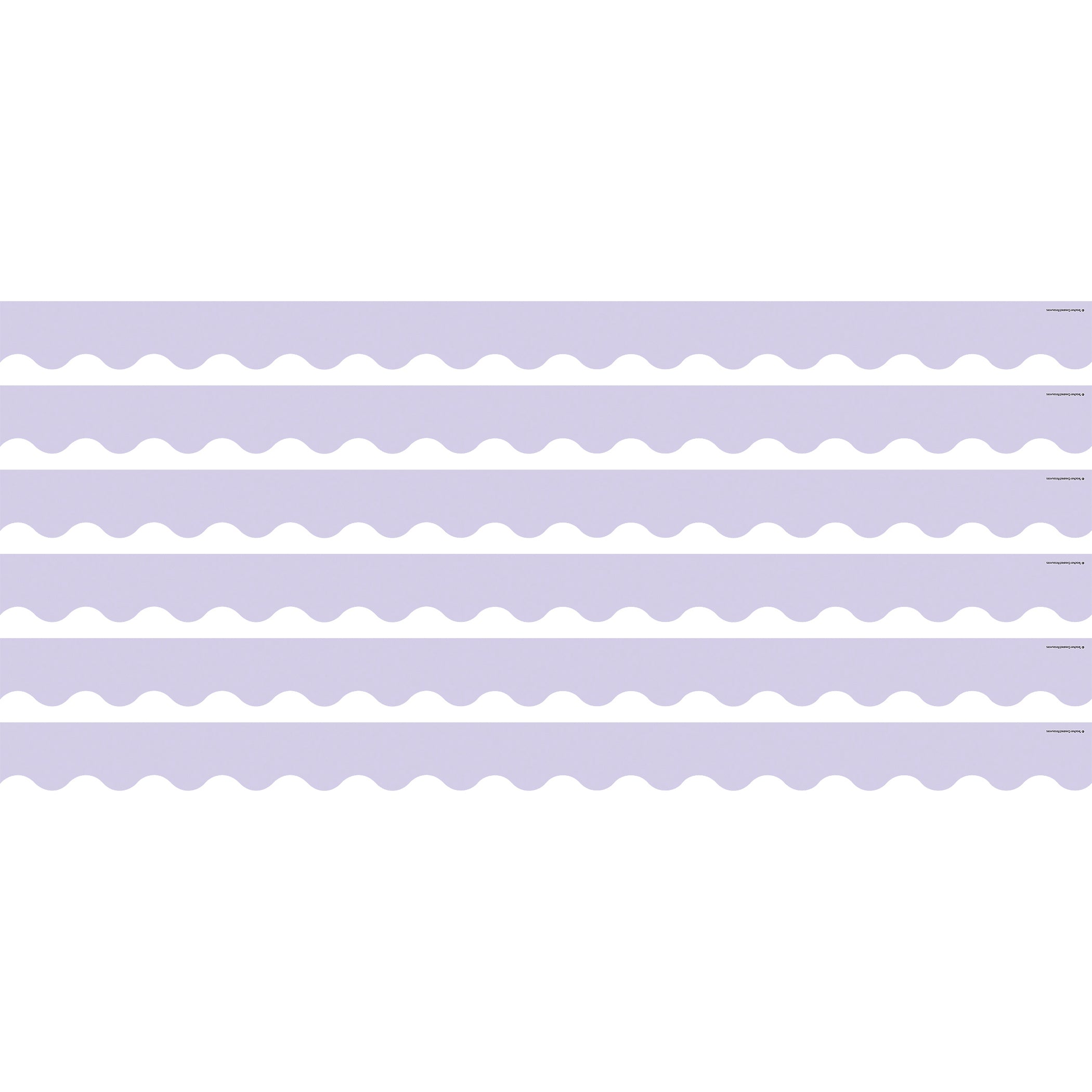 Lavender Scalloped Border Trim, 35 Feet Per Pack, 6 Packs