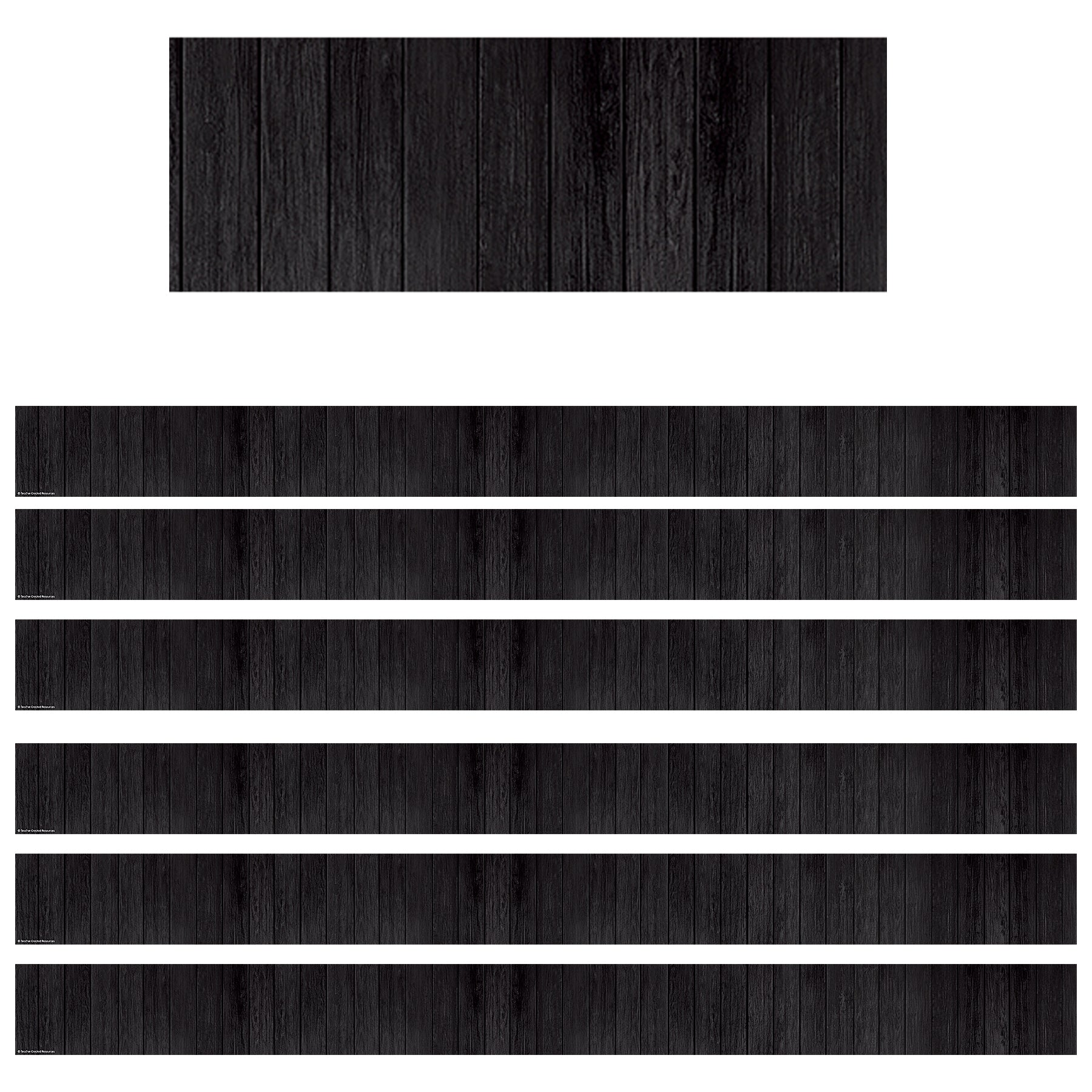 Black Wood Straight Border Trim, 35 Feet, 6 Packs