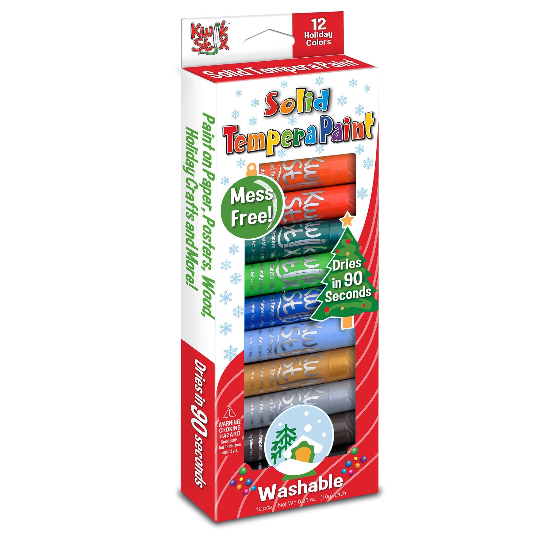 Kwik Stix Christmas Limited Edition, 12 Per Pack, 6 Packs