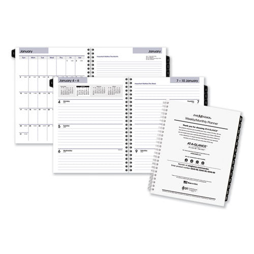 Dayminder Executive Weekly/monthly Refill, 8.75 X 7, White Sheets, 12-month (jan To Dec): 2024