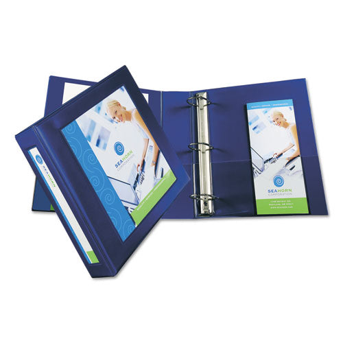 Framed View Heavy-duty Binders, 3 Rings, 2" Capacity, 11 X 8.5, Navy Blue