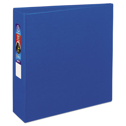 Heavy-duty Non-view Binder With Durahinge And Locking One Touch Ezd Rings, 3 Rings, 3" Capacity, 11 X 8.5, Blue