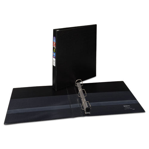 Heavy-duty Non-view Binder With Durahinge And One Touch Ezd Rings, 3 Rings, 1" Capacity, 11 X 8.5, Black