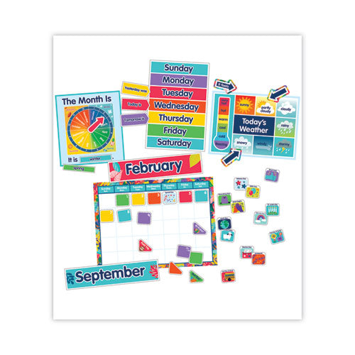 Calendar Bulletin Board Set, One World, 134 Pieces