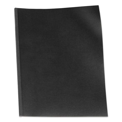 Velobind Presentation Covers, Black, 11 X 8.5, Punched & Scored, 50/pack