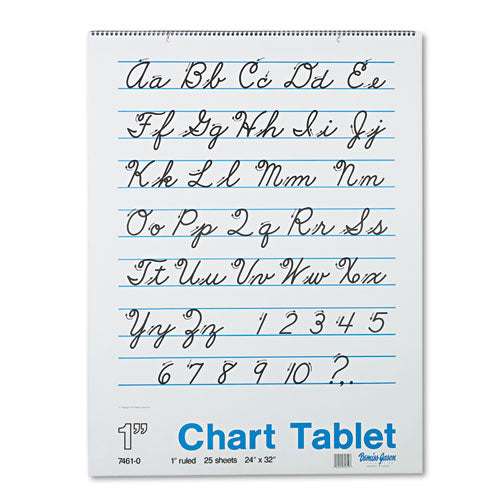 Chart Tablets, Presentation Format (1" Rule), 24 X 32, White, 25 Sheets