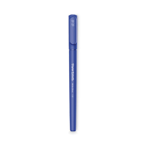 Write Bros. Ballpoint Pen Value Pack, Stick, Medium 1 Mm, Blue Ink, Blue Barrel, 120/pack