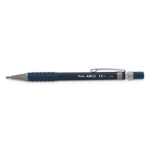 Sharp Mechanical Pencil, 1.3 Mm, Hb (#2), Black Lead, Blue Barrel