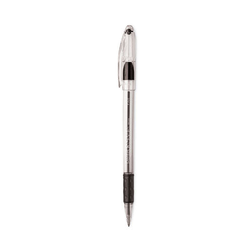 R.s.v.p. Ballpoint Pen Value Pack, Stick, Fine 0.7 Mm, Black Ink, Clear/black Barrel, 24/pack