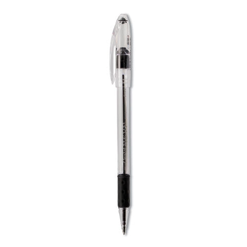 R.s.v.p. Ballpoint Pen, Stick, Fine 0.7 Mm, Black Ink, Clear/black Barrel, Dozen