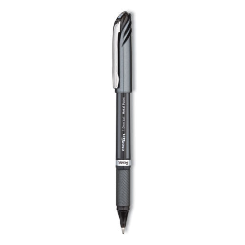 Energel Nv Gel Pen, Stick, Bold 1 Mm, Black Ink, Black Barrel, Dozen