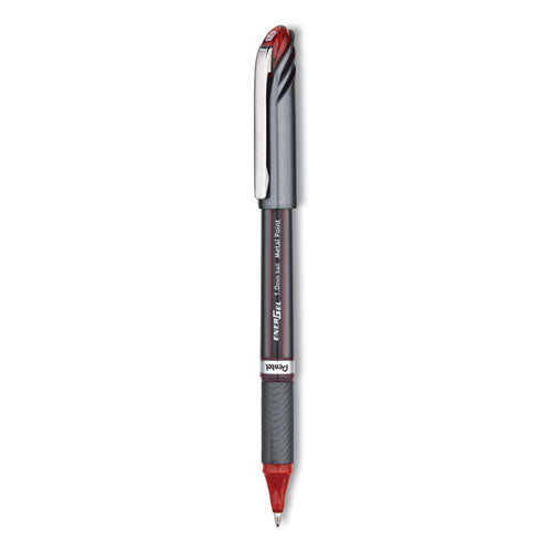 Energel Nv Gel Pen, Stick, Bold 1 Mm, Red Ink, Red Barrel, Dozen