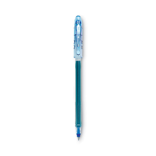 Neo-gel Gel Pen, Stick, Fine 0.7 Mm, Blue Ink, Blue Barrel, Dozen