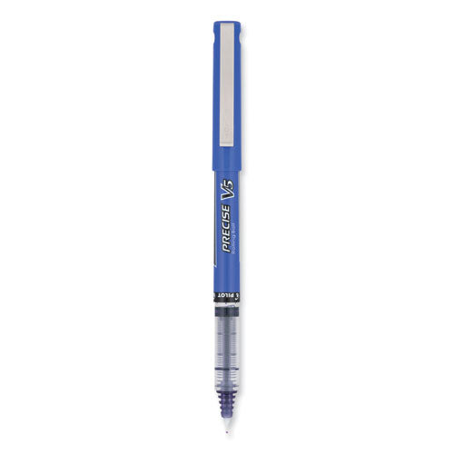 Precise V5 Roller Ball Pen, Stick, Extra-fine 0.5 Mm, Purple Ink, Purple Barrel, Dozen