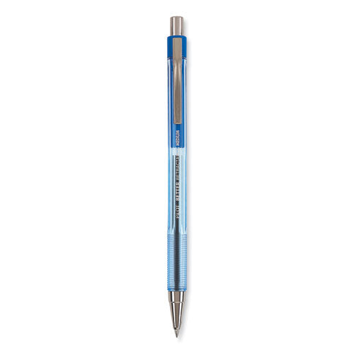 Better Ballpoint Pen, Retractable, Medium 1 Mm, Blue Ink, Translucent Blue Barrel, Dozen