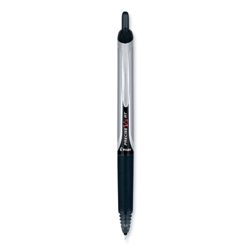 Precise V5rt Roller Ball Pen, Retractable, Extra-fine 0.5 Mm, Black Ink, Black Barrel, 30/pack