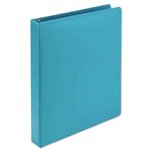 Earth™s Choice Plant-based Durable Fashion View Binder, 3 Rings, 1" Capacity, 11 X 8.5, Turquoise, 2/pack