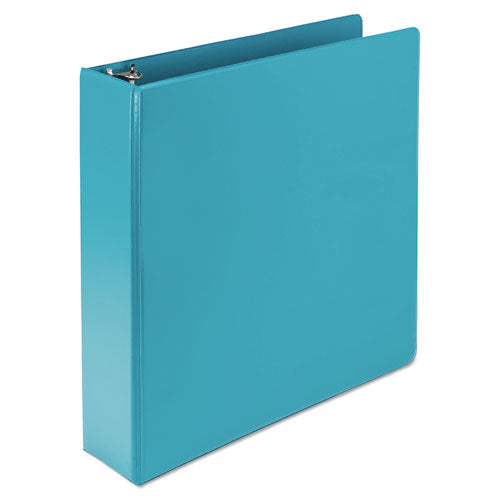 EarthÂ’s Choice Plant-based Durable Fashion View Binder, 3 Rings, 2" Capacity, 11 X 8.5, Turquoise, 2/pack