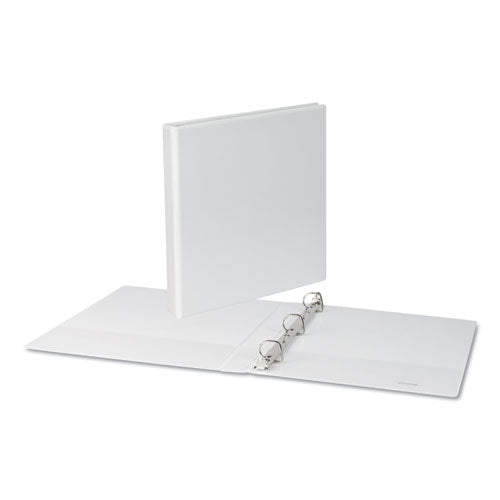 Slant D-ring View Binder, 3 Rings, 1" Capacity, 11 X 8.5, White, 4/pack