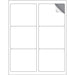 ML0600 Single Box 8-1/2" x 11", White, 100 Sheets, 6/Sheet Label - A1 School Supplies