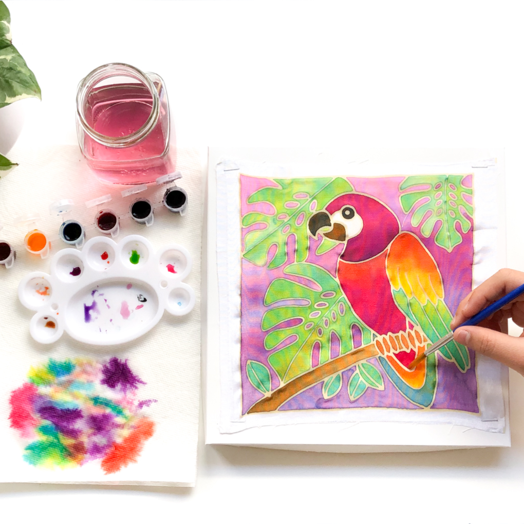 DIY Batik Macaw Fabric Painting Kit