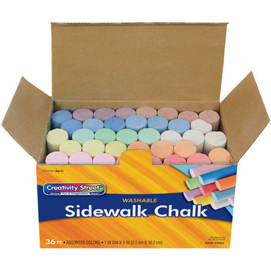 Creativity Street® Sidewalk Chalk 36 Pieces - A1 School Supplies
