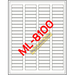 ML-8100 - 1.75 x .5 - 80 per sheet - 8000 per box - A1 School Supplies